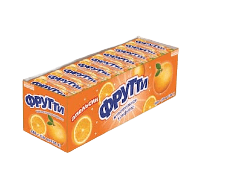 Жевательная конфета Фрутти апельсин
