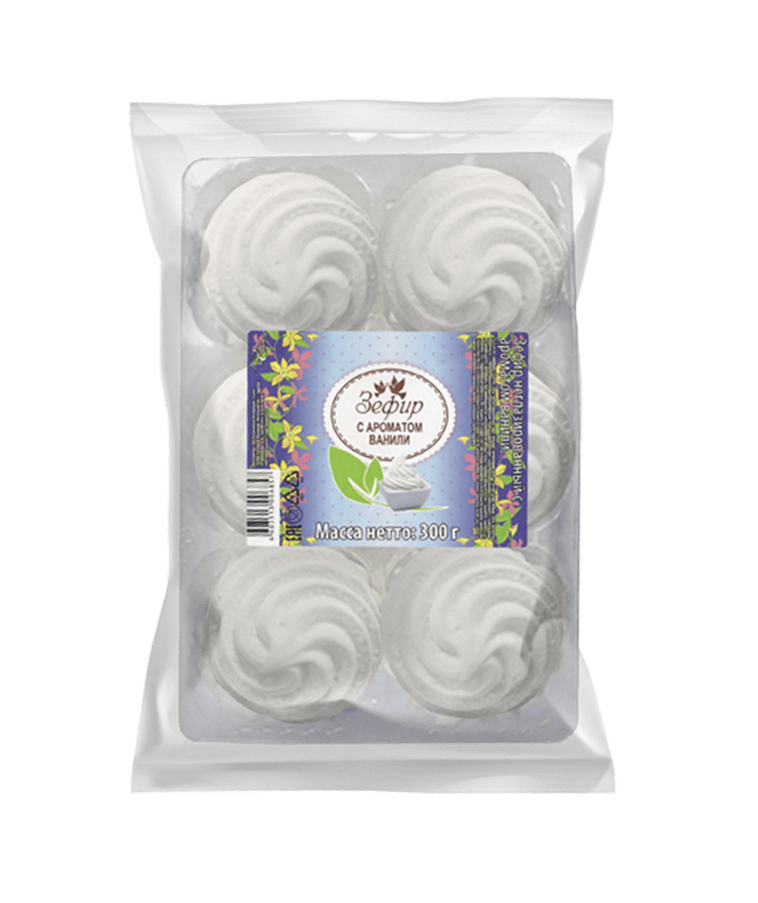Зефир Жизель фасованный с ароматом ваниль
