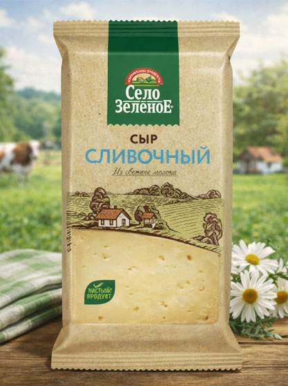 Сыр фасованный "Сливочный" 50%