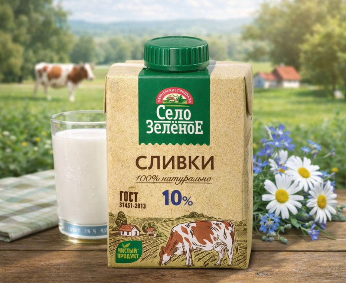  Сливки питьевые стерилизованные 10%