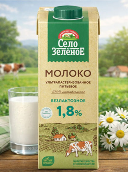 Молоко Безлактозное  1,8%