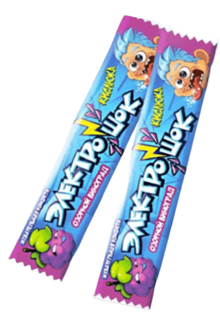 Жевательная конфета Электрошок Виноград