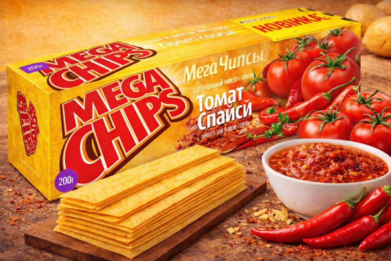 Мегачипсы со вкусом томат спайси
