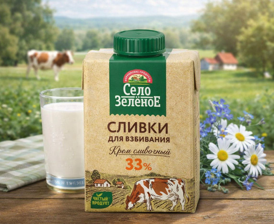 Сливки питьевые стерилизованные 33%