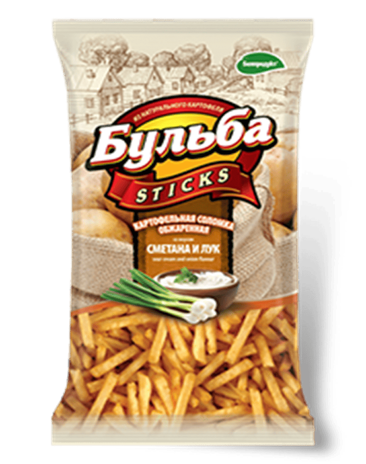 Соломка  "Бульба sticks" со вкусом сметаны и лука