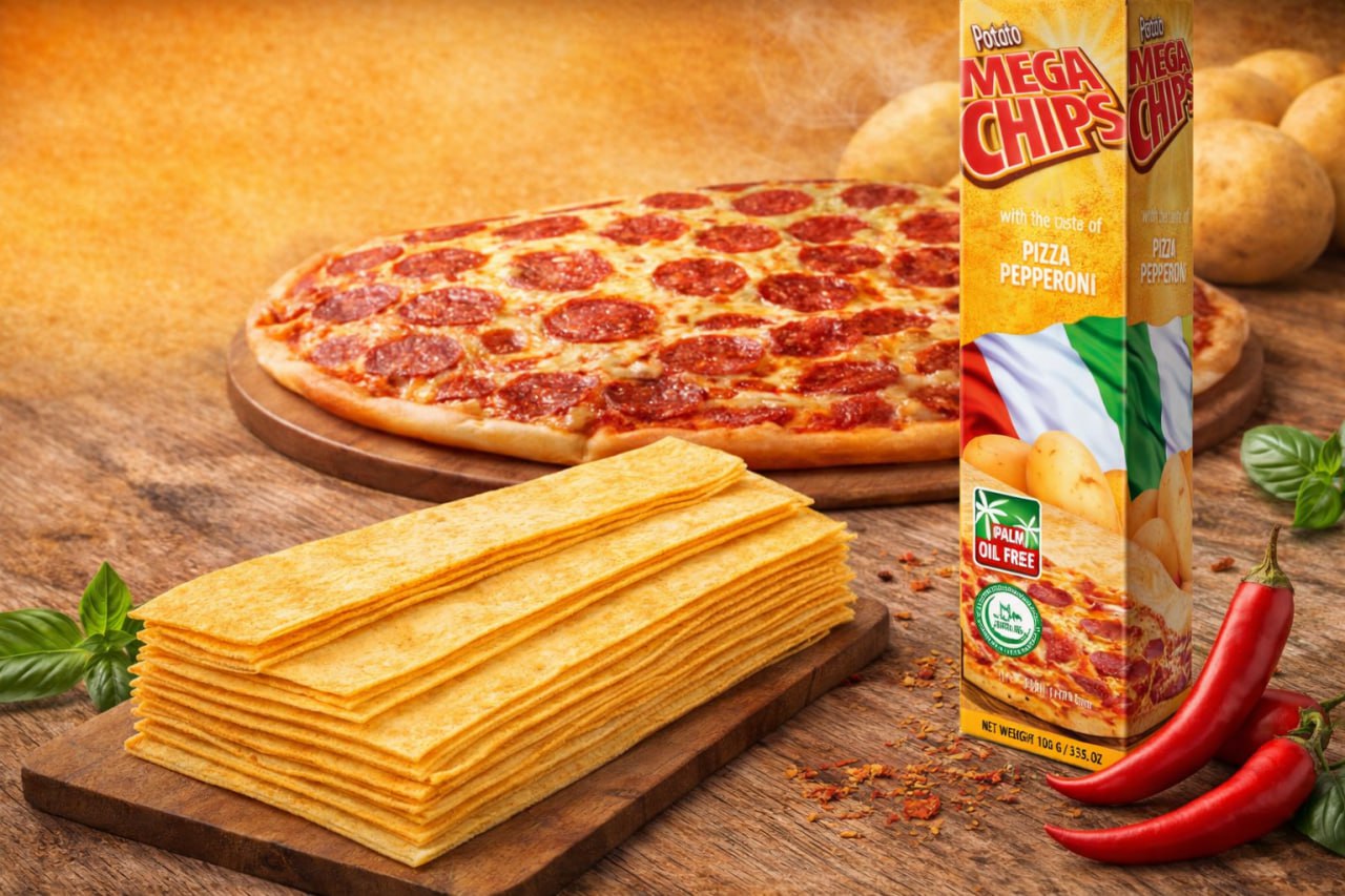 Мегачипсы со вкусом Пиццы пепперони