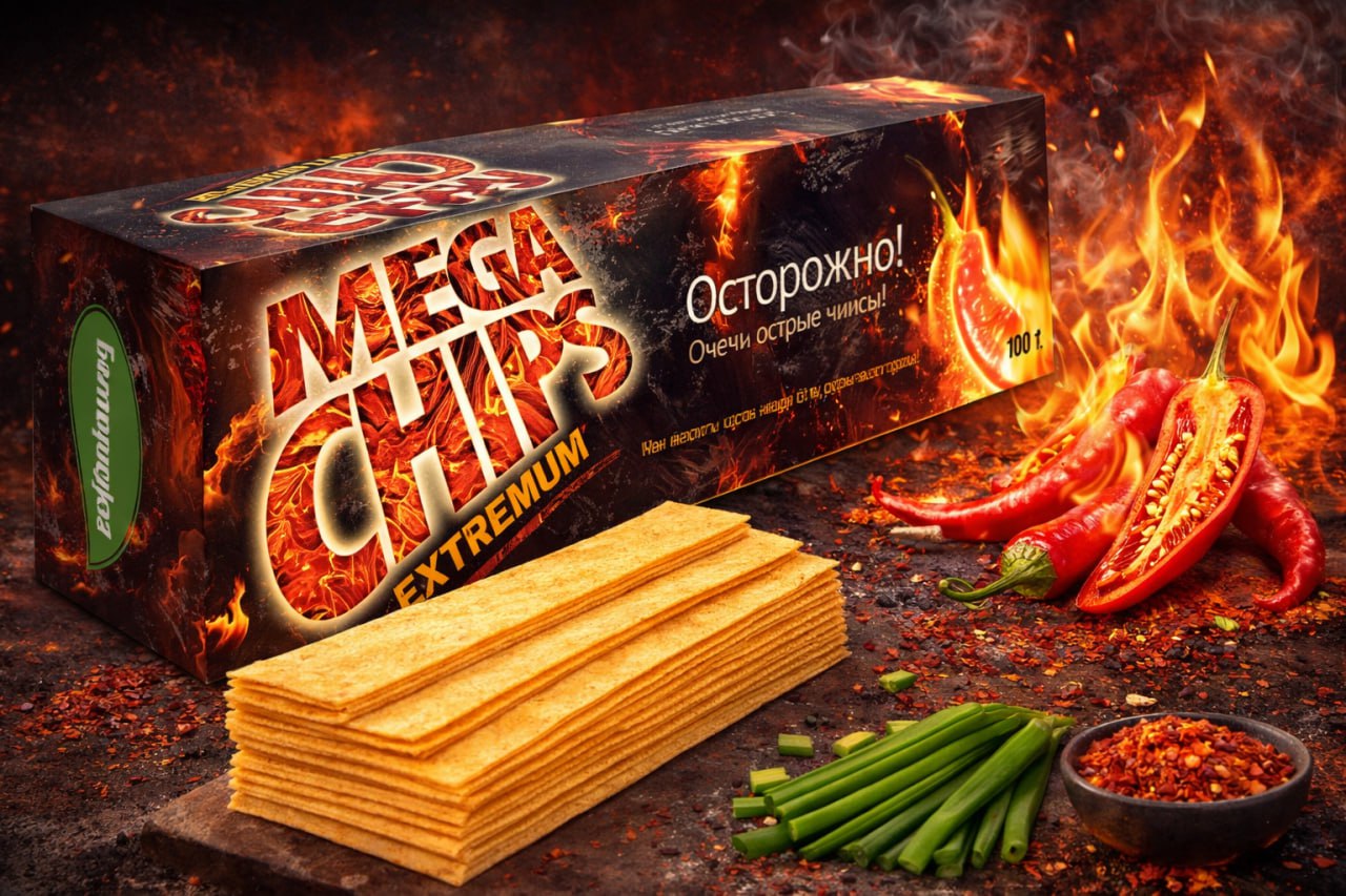 Мегачипсы картофельные "EXTREMUM" со вкусом тайского перца