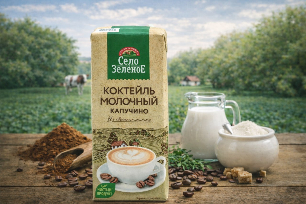 Коктейль Молочный со вкусом  с кофе "Капучино" 2%