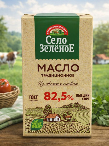 Масло-сладко сливочное "Традиционное" 82,5%