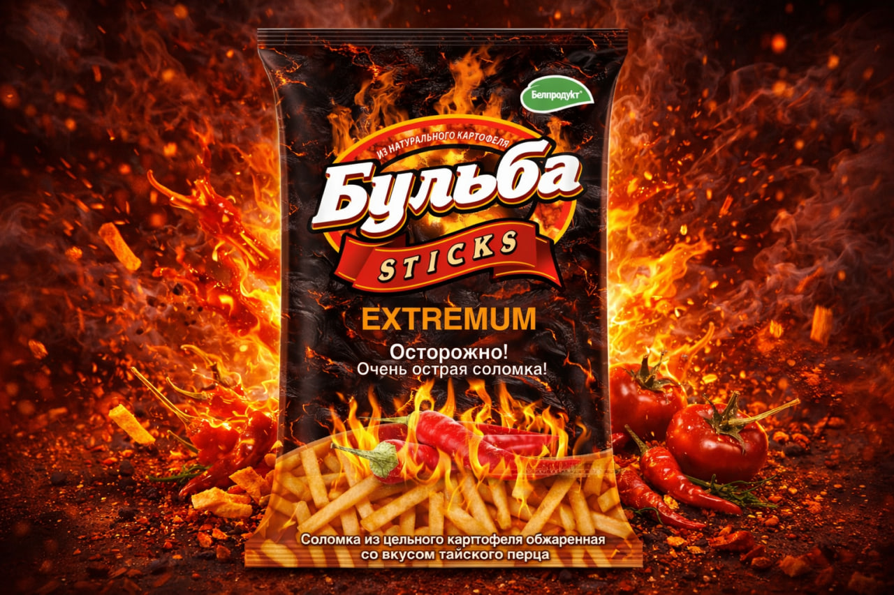  Соломка  "Бульба sticks" "EXTREMUM"со вкусом тайского перца.